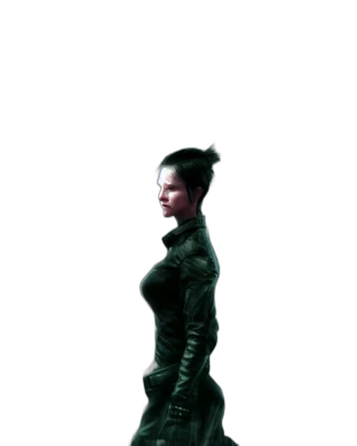 dress, jacket, staff, robot, 3d render, concept art, pixel art, photorealistic transparent PNG cut-out