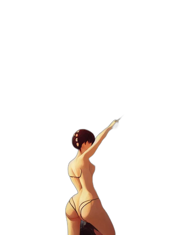 dress, staff, weapon, concept art transparent PNG cut-out