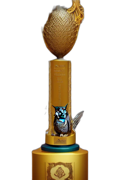full, painting, trophy, flying transparent PNG cut-out