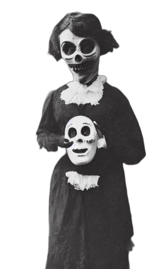 mask, face, creature, staff transparent PNG cut-out