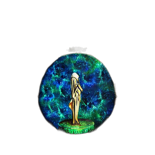 jewelry, dress, staff, jacket, fantasy art, watercolor, concept art, green transparent PNG cut-out