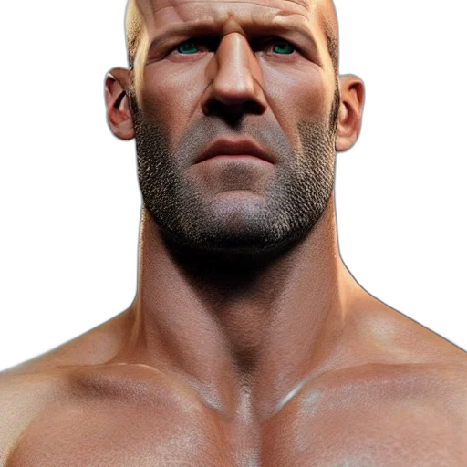 face, animal, hair, 3d render transparent PNG cut-out