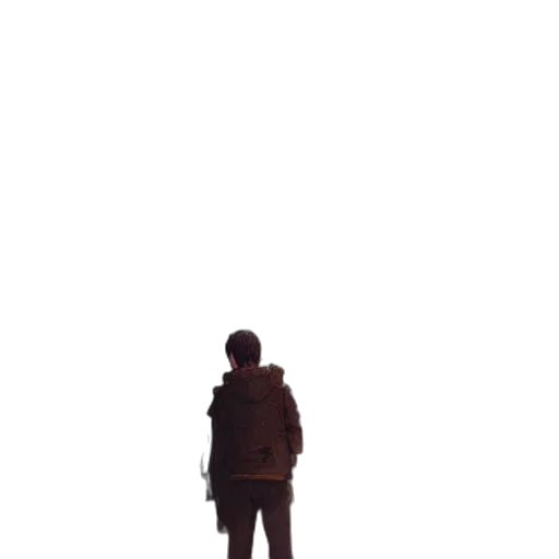 jacket, staff, robot, umbrella, pixel art, 3d render, concept art, photorealistic transparent PNG cut-out