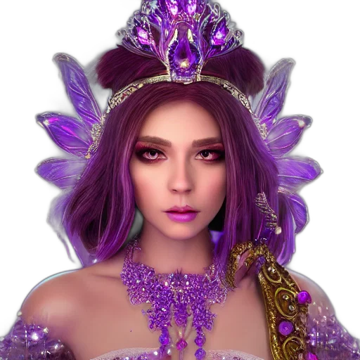 crown, jewelry, face, mask, fantasy art, photorealistic, concept art, 3d render transparent PNG cut-out