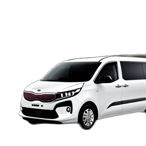car, van, designed, produced transparent PNG cut-out