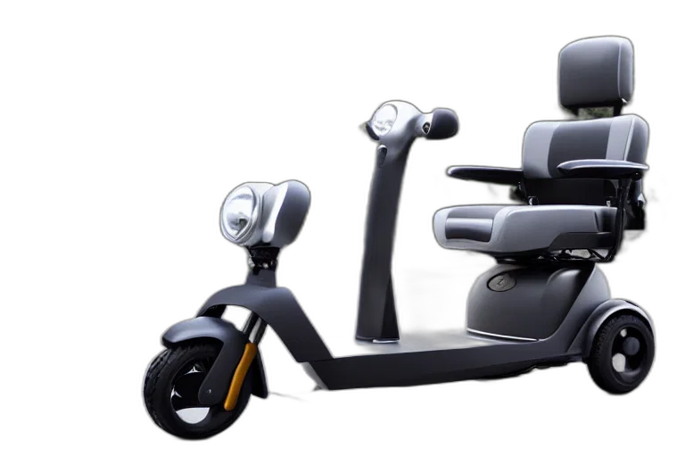 robot, 3d render, concept art, mobility, scooter, designed, produced, mercedes transparent PNG cut-out