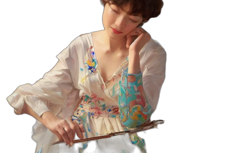 jewelry, dress, staff, weapon, oil painting, photorealistic, fantasy art, concept art transparent PNG cut-out