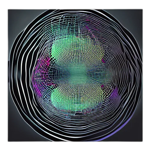 mask, robot, hair, hat, 3d render, vaporwave, cyberpunk, concept art transparent PNG cut-out