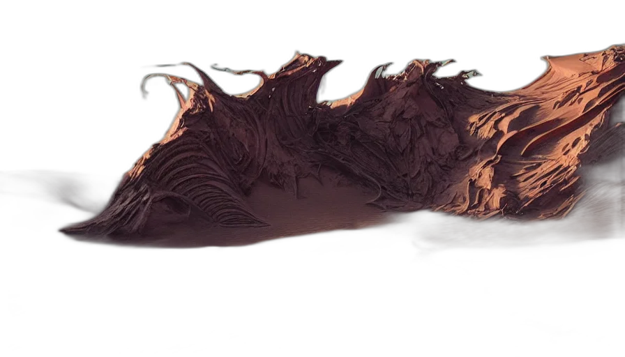 crown, hair, dragon, mask, 3d render, photorealistic, concept art, dark transparent PNG cut-out