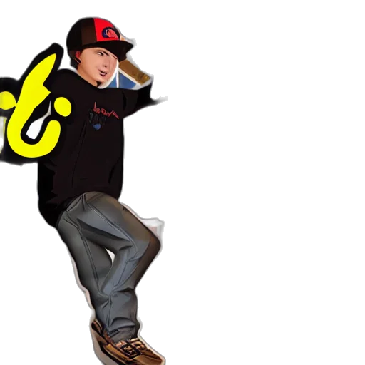 staff, cartoon, concept art, tony, hawk, pro, vtuber transparent PNG cut-out