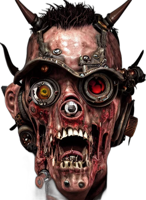mask, face, robot, creature transparent PNG cut-out