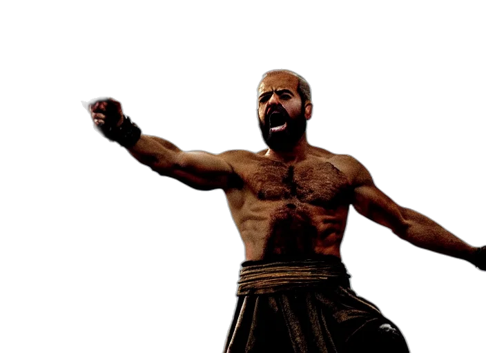 concept art, 3d render, photorealistic, film, still, joe, biden, leonidas transparent PNG cut-out