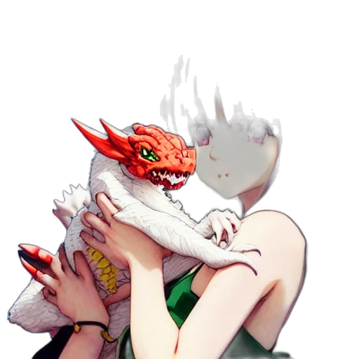 dragon, mask, creature, weapon transparent PNG cut-out