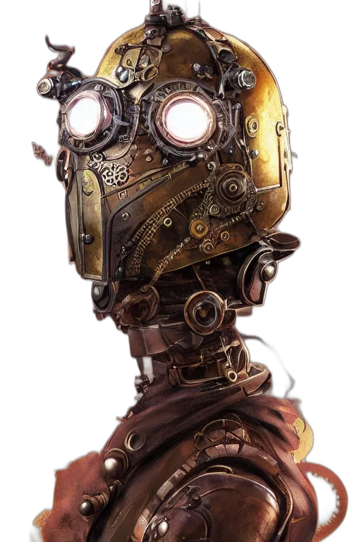 robot, mask, face, staff transparent PNG cut-out