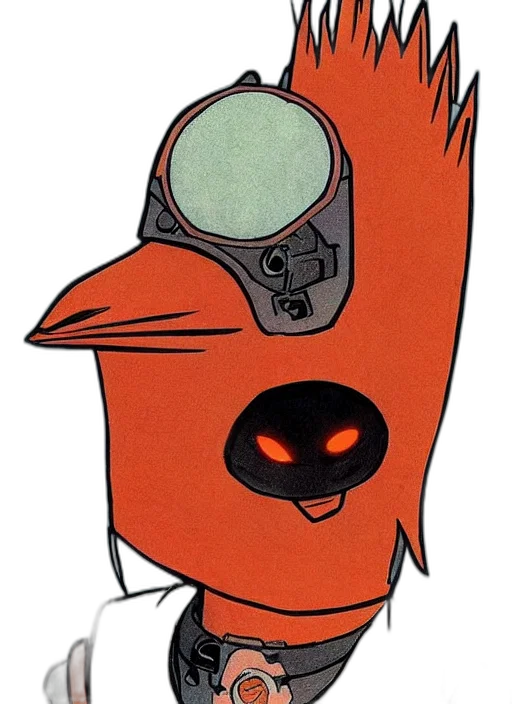 mask, staff, robot, weapon transparent PNG cut-out