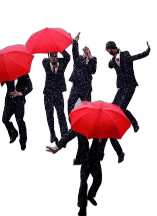 umbrella, jacket, staff, concept art, rain, raining, men transparent PNG cut-out