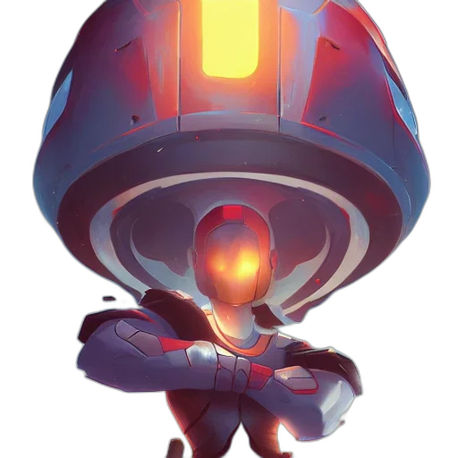 robot, jacket, mask, concept art transparent PNG cut-out