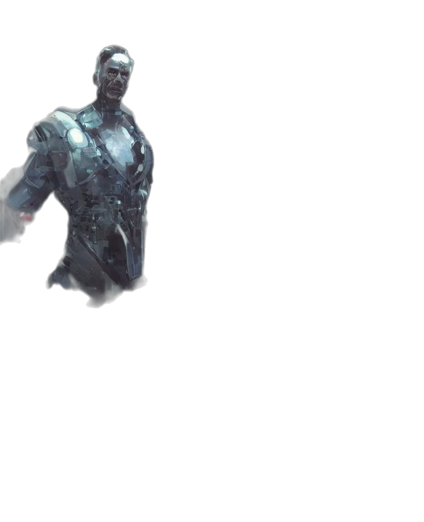robot, weapon, sword, creature transparent PNG cut-out