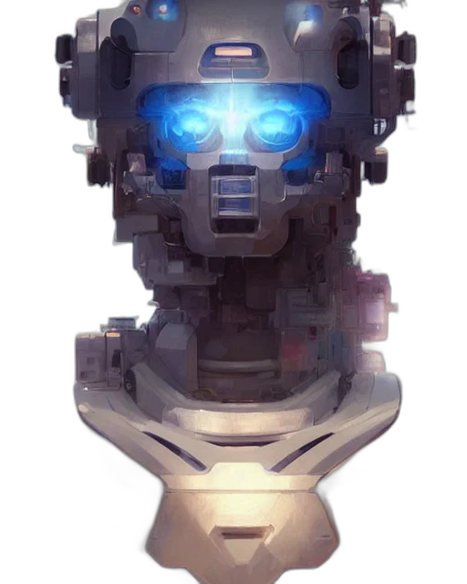 robot, face, mask, weapon transparent PNG cut-out