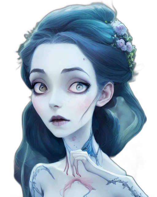 face, crown, dress, creature transparent PNG cut-out