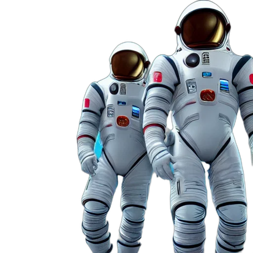 robot, concept art, 3d render, outer space transparent PNG cut-out