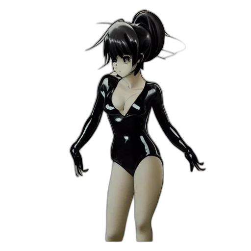 3d render, concept art, cartoon, anime, monochrome, beautiful, aesthetic, inspirational transparent PNG cut-out