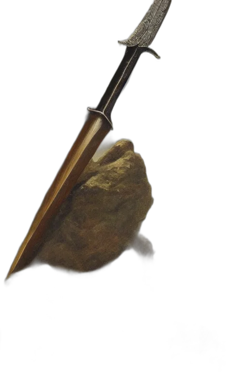 weapon, staff, sword, jewelry, photorealistic, 3d render, concept art, oil painting transparent PNG cut-out