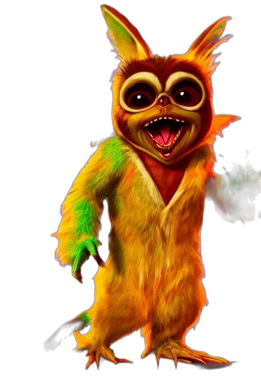 creature, staff, animal, mask, concept art, fantasy art, 3d render, photorealistic transparent PNG cut-out