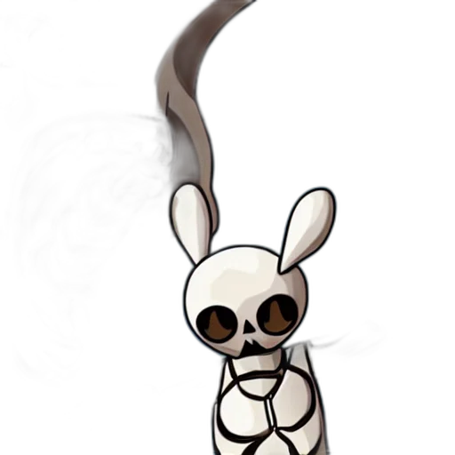 creature, animal, staff, mask, concept art, 3d render, pixel art, cartoon transparent PNG cut-out