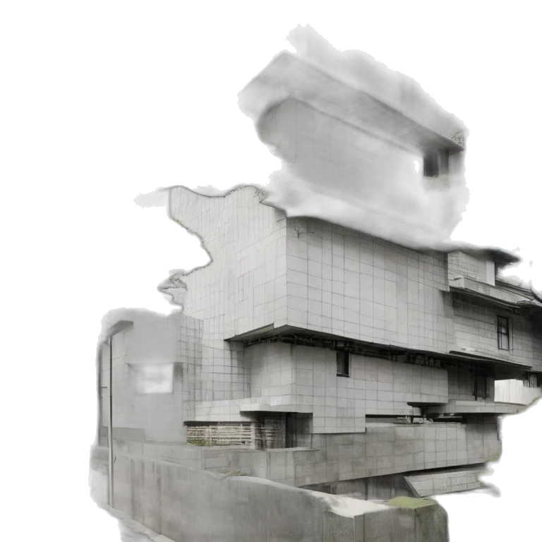 building, 3d render, concept art, photorealistic transparent PNG cut-out