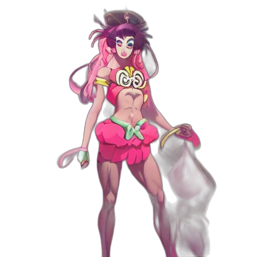 staff, creature, weapon, dress, concept art, fantasy art, pixel art, vaporwave transparent PNG cut-out