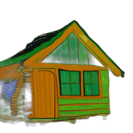 building, furniture, 3d render, concept art, photorealistic, pixel art, log, cabin transparent PNG cut-out