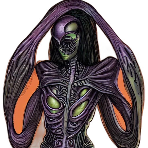 creature, mask, jewelry, staff, concept art, fantasy art, comic book art, 3d render transparent PNG cut-out