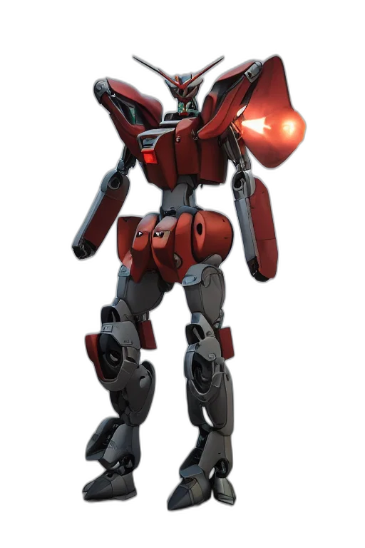 robot, weapon, concept art, 3d render transparent PNG cut-out
