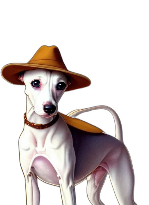 hat, staff, animal, creature transparent PNG cut-out
