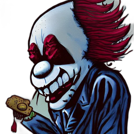 mask, comic book art, concept art, cartoon, clown, tim, doyle, chris transparent PNG cut-out