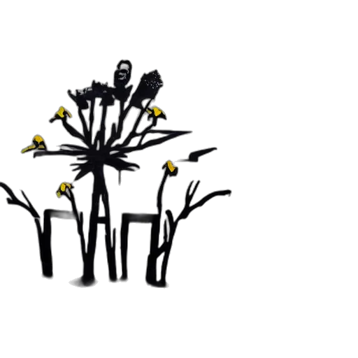 flower, crown, staff, concept art transparent PNG cut-out