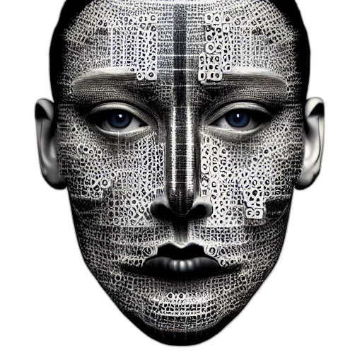 robot, mask, face, cyberpunk transparent PNG cut-out