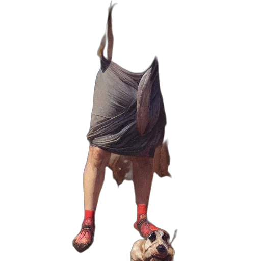 animal, umbrella, creature, staff transparent PNG cut-out