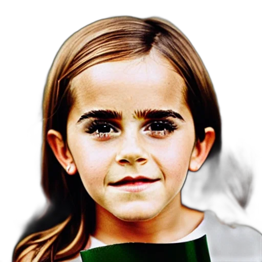 face, photorealistic, cartoon, oil painting, comic book art, portrait, emma, watson transparent PNG cut-out