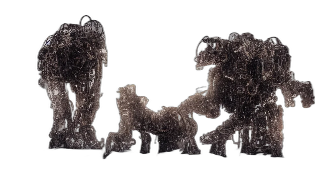 robot, dragon, animal, creature transparent PNG cut-out