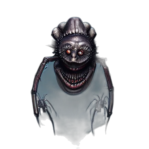 mask, creature, face, staff, concept art, fantasy art, 3d render, watercolor transparent PNG cut-out
