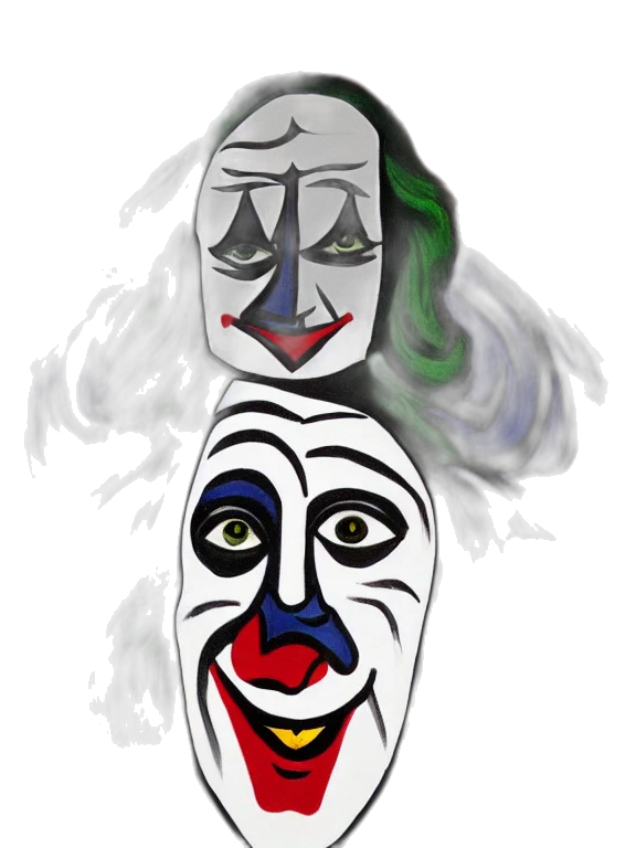 mask, face, staff, crown transparent PNG cut-out