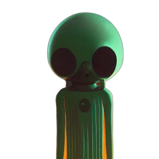 robot, bottle, mask, creature, 3d render, concept art, vaporwave, outer space transparent PNG cut-out
