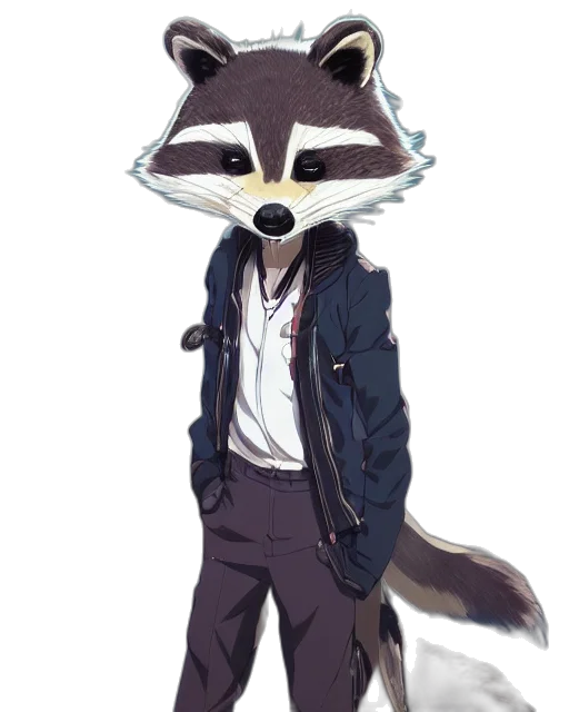 staff, jacket, animal, mask transparent PNG cut-out