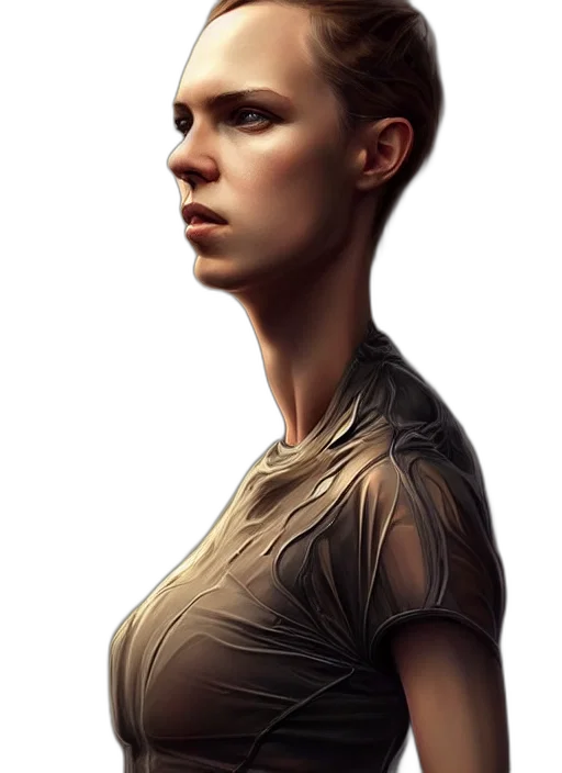 face, dress, staff, jacket transparent PNG cut-out