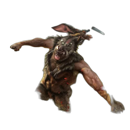 creature, animal, staff, weapon transparent PNG cut-out