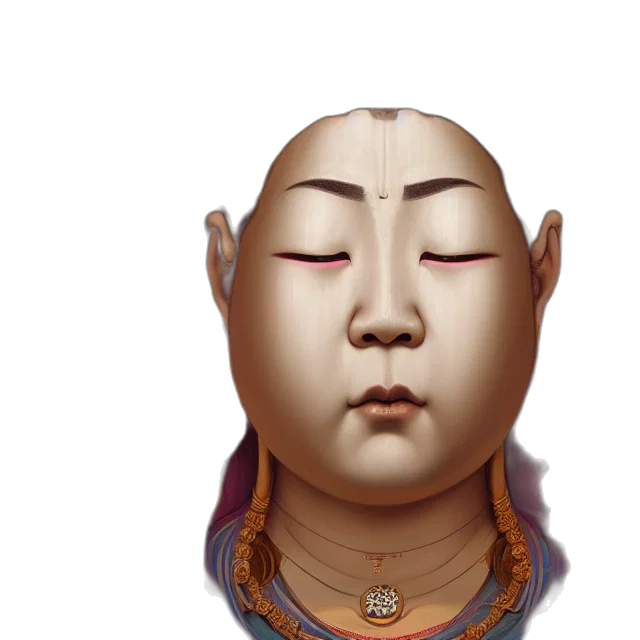 face, mask, crown, jewelry transparent PNG cut-out