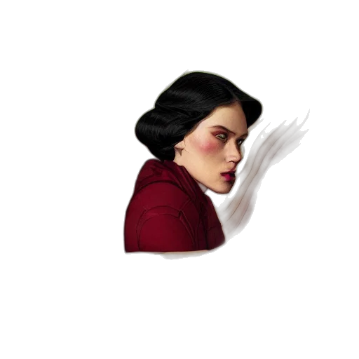 hair, face, crown, jacket transparent PNG cut-out
