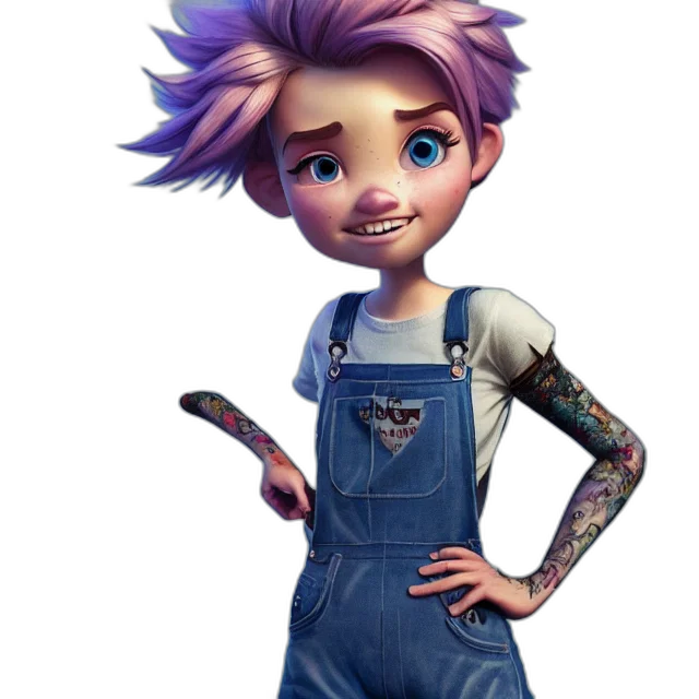 staff, robot, cartoon, concept art, 3d render, fantasy art, full, body transparent PNG cut-out